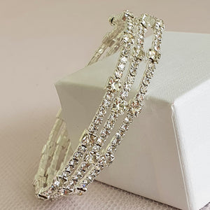 Silver Sparkle Wrap Around Bracelet