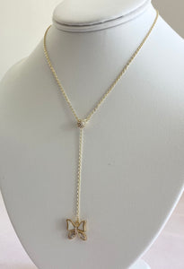 Butterfly Slide Clasp Necklace
